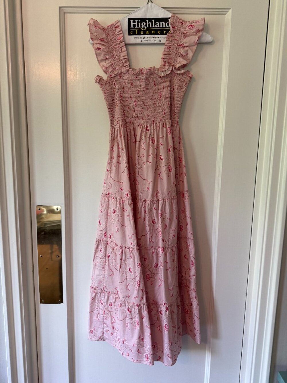 Bridgerton x Hill House Pink Floral Ellie Dress Size XS GUC